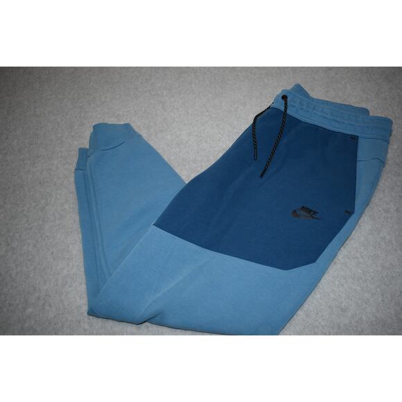 Nike Gym Sweat Pants Joggers Mens Size Large Pockets Tapered Performance Blue - Picture 8 of 8